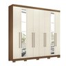Guarda Roupa Casal 8 Portas 4 Gavetas Master Vip com Espelhos e Pés - 4