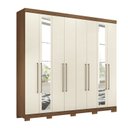 Ver imagem 4 de Guarda Roupa Casal 8 Portas 4 Gavetas Master Vip com Espelhos e Pés