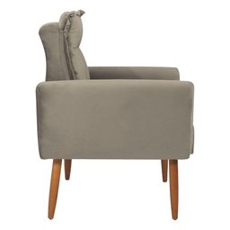Jogo de Poltronas Decorativas Park Veludo Cappuccino - 3