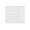 Ver imagem 1 de Comoda Sapateira Infantil 1 Porta e 4 Gavetas Brilhar Q01 Branco - Amarena Móveis