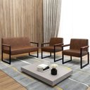 Ver imagem 1 de Kit Sofá 2 Lugares e 2 Poltronas Niterói