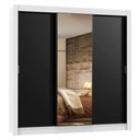 Ver imagem 3 de Guarda Roupa Casal Madesa Lyon 3 Portas de Correr com Espelho 2 Gavetas