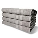 Ver imagem 1 de Kit com 4 Toalhas de Banho 430g-m² Grande Grossa 80x150cm Itália Soft - Cinza Cinza