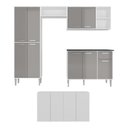 Ver imagem 6 de Cozinha Completa c/ Buffet/Aparador Siena Multimóveis MP2041 Branca/Lacca Fumê