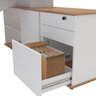 Mesa para Escritório Diretor em L 3 Gavetas 1 Porta Spring Yescasa - 11