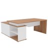 Mesa para Escritório Diretor em L 3 Gavetas 1 Porta Spring Yescasa - 7