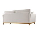 Ver imagem 2 de Sofá Brasil 3 Lugares Fixo 160cm Branco Linho Meu Sofá Online A302