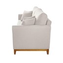 Ver imagem 4 de Sofá Brasil 3 Lugares Fixo 160cm Branco Linho Meu Sofá Online A302