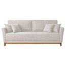 Ver imagem 1 de Sofá Brasil 3 Lugares Fixo 160cm Branco Linho Meu Sofá Online A302