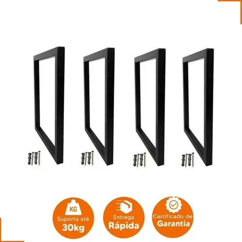 1 Suporte de Industrial na Cor Preta - 3