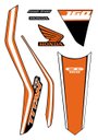 Ver imagem 1 de Kit Adesivo Faixa Protetor Cg Titan 160 Laranja Ano 2018 a 2021 Cobra Motoparts