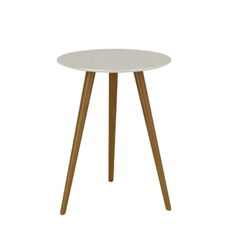 Mesa de Canto Belatrix - Alt 60 Diam 50 Off White