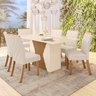 Conjunto Sala de Jantar Tampo Mdf/Vidro 6 Cadeiras Nola - 1