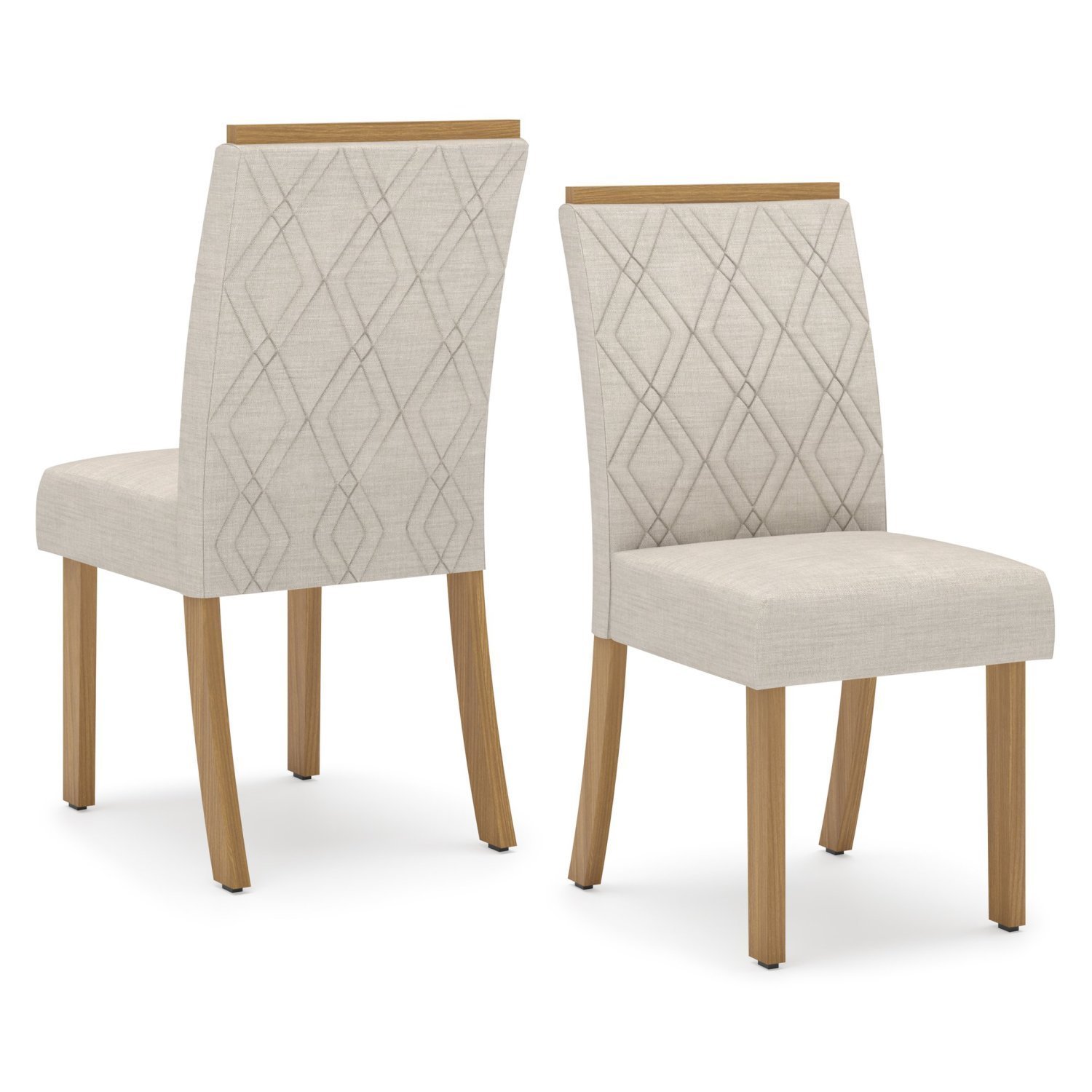 Conjunto Sala de Jantar Tampo Mdf/Vidro 6 Cadeiras Nola - 9