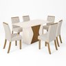 Conjunto Sala de Jantar Tampo Mdf/Vidro 6 Cadeiras Nola - 2