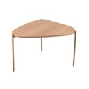 Ver imagem 2 de Mesa de Centro Orgânica Pé Metal Complementos Marrom Hanover/Dourado
