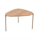 Ver imagem 2 de Mesa de Centro Orgânica Pé Metal Complementos Marrom Hanover/Dourado