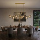 Ver imagem 1 de Pendente Jabuticaba Dourado 1,50m Mesa Sala de Jantar Bancada