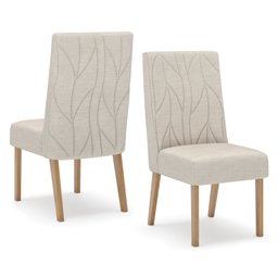 Conjunto Sala de Jantar Tampo MDF/Vidro 8 Cadeiras Mira - 6