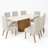 Conjunto Sala de Jantar Tampo MDF/Vidro 8 Cadeiras Mira - 2