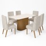 Conjunto Sala de Jantar Tampo MDF/Vidro 6 Cadeiras Mira - 2
