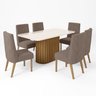 Conjunto Sala de Jantar Tampo MDF/Vidro 6 Cadeiras Mira - 2