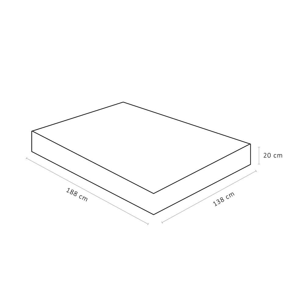 Colchão Casal Ortobom Physical Super Resistente Branco com Estampa Florida 20x138x188 - 5