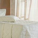 Ver imagem 4 de Kit Colcha King 3 Pçs Ricamo 300 Fios 100% Algodão 260x280cm Salvia