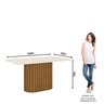 Conjunto Sala de Jantar Tampo Mdf/Vidro 6 Cadeiras Geovana - 3