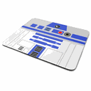 Ver imagem 1 de Mouse Pad Geek Emborrachado - Side Droid- R2