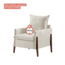Ver imagem 6 de Poltrona Decorativa com Pés em Madeira Maciça 80cm Bella