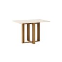 Ver imagem 2 de Mesa de Jantar 4 Lugares 120cm Tampo MDF Canto Reto Manu
