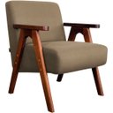 Ver imagem 2 de Kit 2 Poltronas para Sala e Escritório Decorativas Oceania Veludo Castor