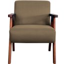 Ver imagem 6 de Kit 2 Poltronas para Sala e Escritório Decorativas Oceania Veludo Castor