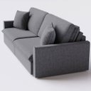 Ver imagem 6 de Sofá Cama Bélgica Retrátil e Reclinável 1,90m em Chenille Refúgio Cinza Médio - Home Mobily