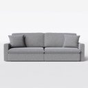 Ver imagem 4 de Sofá Cama Bélgica Retrátil e Reclinável 1,90m em Chenille Refúgio Cinza Médio - Home Mobily