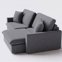 Ver imagem 7 de Sofá Cama Bélgica Retrátil e Reclinável 1,90m em Chenille Refúgio Cinza Médio - Home Mobily