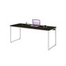 Mesa Kuadra Diretor 180x70x75cm Carvalho Dark - Est.branca Carvalho Dark - Est.branca - 5