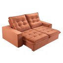 Ver imagem 2 de Sofá Retrátil e Reclinável 2 Lugares 250cm Pés em Madeira Maciça Santorini 