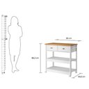 Ver mais imagens de Fruteira Galão Agua Ditália 2 Gavetas Ba-135 Branco