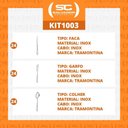 Ver imagem 6 de Kit - Jogo de Facas, Garfos e Colheres Luxo Laguna 72 Peças em Aço Inox Itop - Tramontina