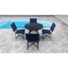 Conjunto De Mesa Corda Náutica - 4 Cadeiras + 1 Mesa - 1