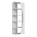 Ver imagem 5 de Estante para Livros Formato Orgânico com 5 Nichos 1,80m Cor:branco