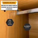 Ver mais imagens de Guarda-Roupa Casal França 6 Portas com Detalhe Ripado com 3 Gavetas Internas Marrom/Cinamomo/Off White