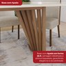 Conjunto Sala de Jantar Mesa Tampo MDF/Vidro com 6 Cadeiras Milena - 10