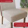 Conjunto Sala de Jantar Mesa Tampo MDF/Vidro com 6 Cadeiras Milena - 14