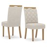 Conjunto Sala de Jantar Tampo Mdf/Vidro 4 Cadeiras Marie - 5