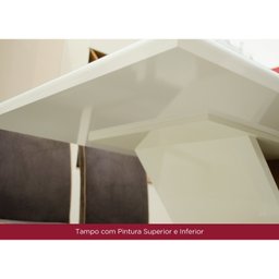 Conjunto Sala de Jantar Tampo Mdf/Vidro 4 Cadeiras Marie - 10