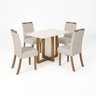 Conjunto Sala de Jantar Tampo Mdf/Vidro 4 Cadeiras Marie - 2