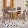 Conjunto Sala de Jantar Tampo Mdf/Vidro 4 Cadeiras Marie - 1